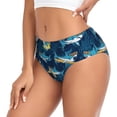 thumbnail image 2 of Balery Cartoon Surfer Sharks Ropa Interior de Algodón para Mujer con Dibujo – Braguitas Cómodas y Elásticas, Estilo Clásico-Small, 2 of 6