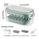 thumbnail image 3 of Caja de hielo, gran capacidad, portátil, refrigerador, grado alimenticio, molde para cubitos de hielo, verde, 3 of 3