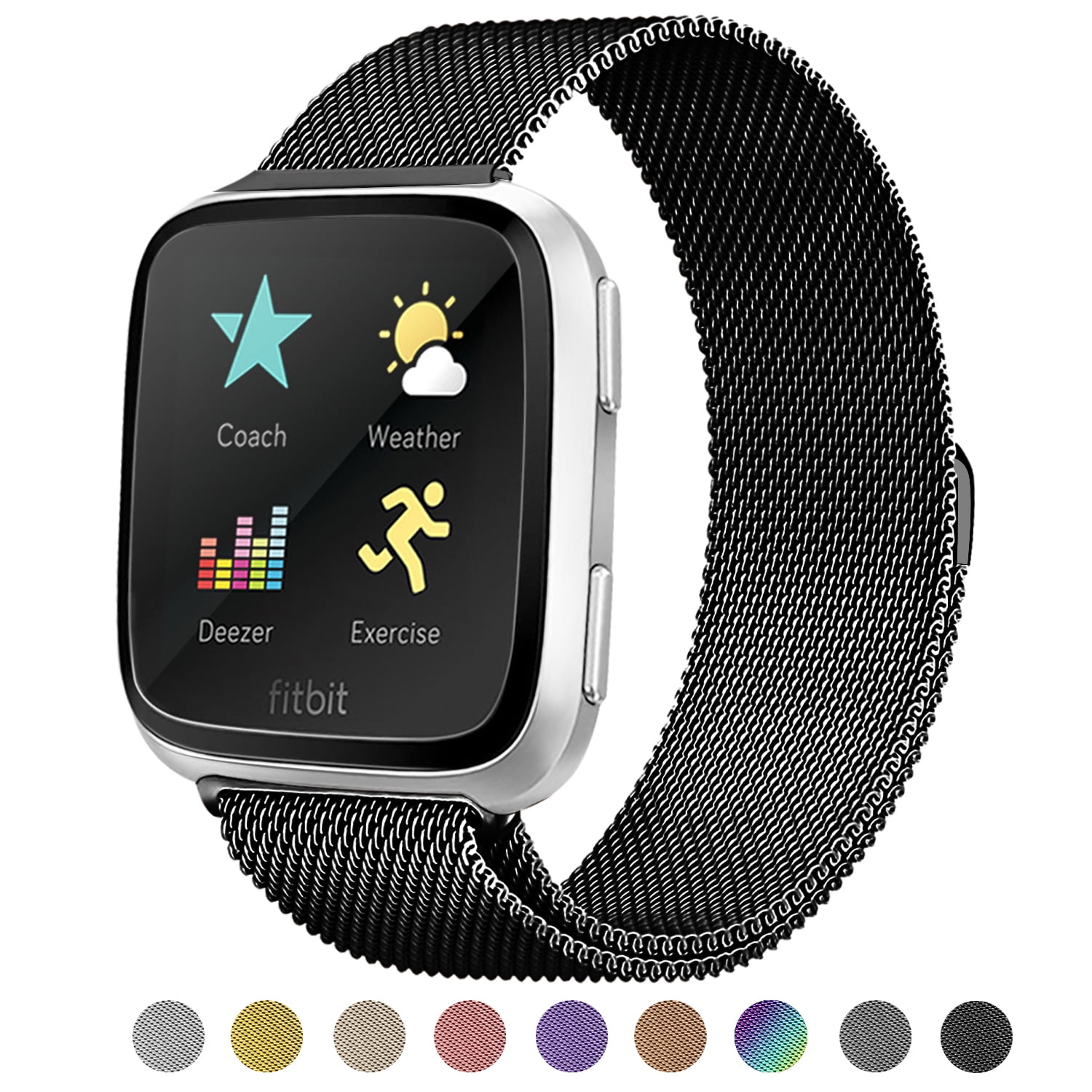 magnetic fitbit versa band