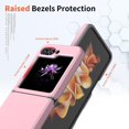 thumbnail image 4 of for Samsung Galaxy Z Flip 6 Case, Hinge Protector and Shockproof TPU and Microfiber for Samsung Galaxy Z Flip 6 (Pink), 4 of 12