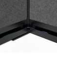 thumbnail image 4 of Luxor Workflow Modular Wall Room Divider System - Black Frame - 53" x 70" Wide Panel Starter Wall with Whiteboard, Freestanding, 4 of 6