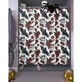 thumbnail image 3 of Shower Curtains for Bathroom-66"x72",Crow Skull Halloween Waterproof Bath Curtain Grommet Shower Curtain Set with Hooks,Red Rose Flowers Washable Bath Accessories, 3 of 9