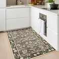 thumbnail image 3 of Balacho Farmhouse Floral Bohemian Faux Wool Area Rug, 2' x 3', Brown, 3 of 9