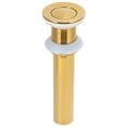 thumbnail image 2 of Desagüe de lavabo de baño, desagüe de lavabo dorado sin accesorios de baño Desagüe de lavabo de baño de ingeniería de precisión, 2 of 12