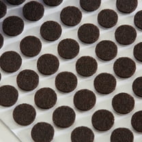 Rok Hardware 168 Pack Heavy Duty Self-Adhesive Brown Felt Pad Bumpers 3/8" Dia