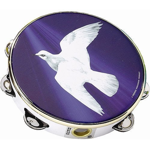 Remo Tambourine, 10" - Religious Dove