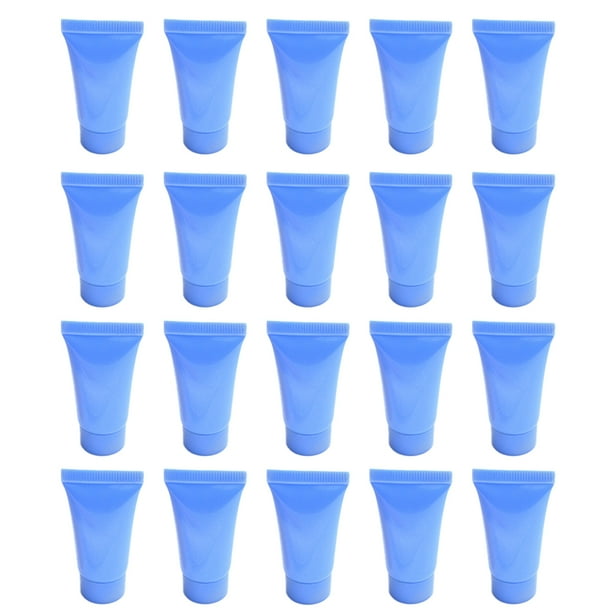 5 ML Refillable Container Tube, 20 Pieces Colored Plastic Squeeze Soft