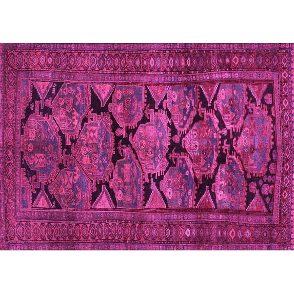 Ahgly Company Indoor Rectangle Persian Pink Traditional Area Rugs, 5' x 8'