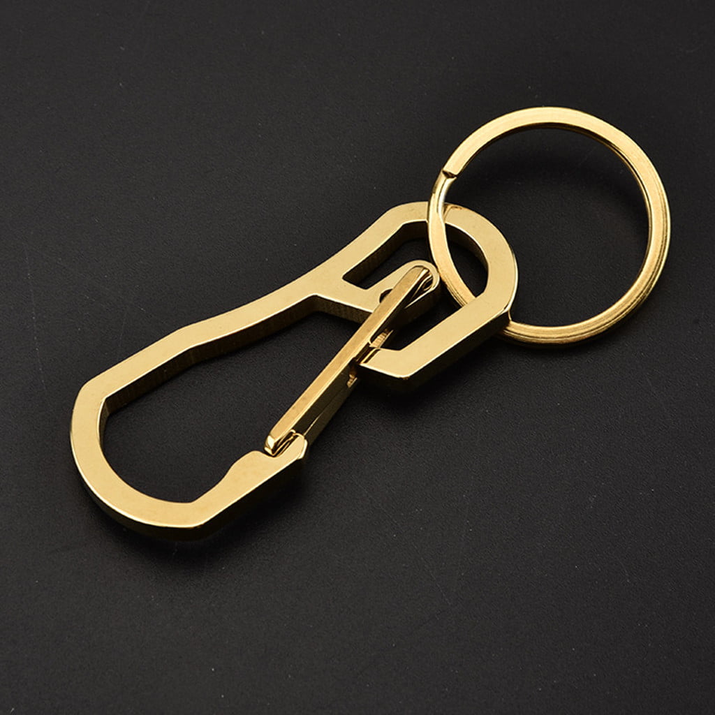 Details about   EDC Titanium Alloy Carabiner Key Chain Clip Quick Snap Hook Buckle Outdoor Camp 