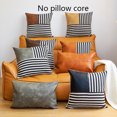 thumbnail image 2 of ¡Ilumina tu hogar con esta elegante funda de almohada con empalme de poliuretano a rayas!, 2 of 4