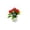 Red, variant on Ljiaocrou Artificial Plastic Flowers, Fake Rose Bonsai, Indoor Home Office Desk Windowsill Decor, Durable Fade-Resistant Plastic Material Potted Vegetation, Compact Size for Low Maintenance Display