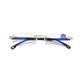 thumbnail image 1 of SharkTRUE Men Anti Blue Light Blocking Rimless Reading Glasses Readers Hinge Spring, 1 of 8