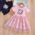 thumbnail image 3 of Vestido de princesa Elsa de Disney con capa, vestido de verano para niñas, manga corta, estilo occidental, disfraz de fiesta de Frozen, de 2 a 8 años, 3 of 5