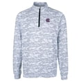 thumbnail image 2 of Men's Cutter & Buck Charcoal Holy Cross Crusaders Big & Tall Traverse Camo Print Stretch Quarter-Zip Pullover Top, 2 of 3