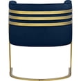 thumbnail image 3 of Meridian Furniture Rays Navy Velvet Upholstered Accent Chair, 3 of 8
