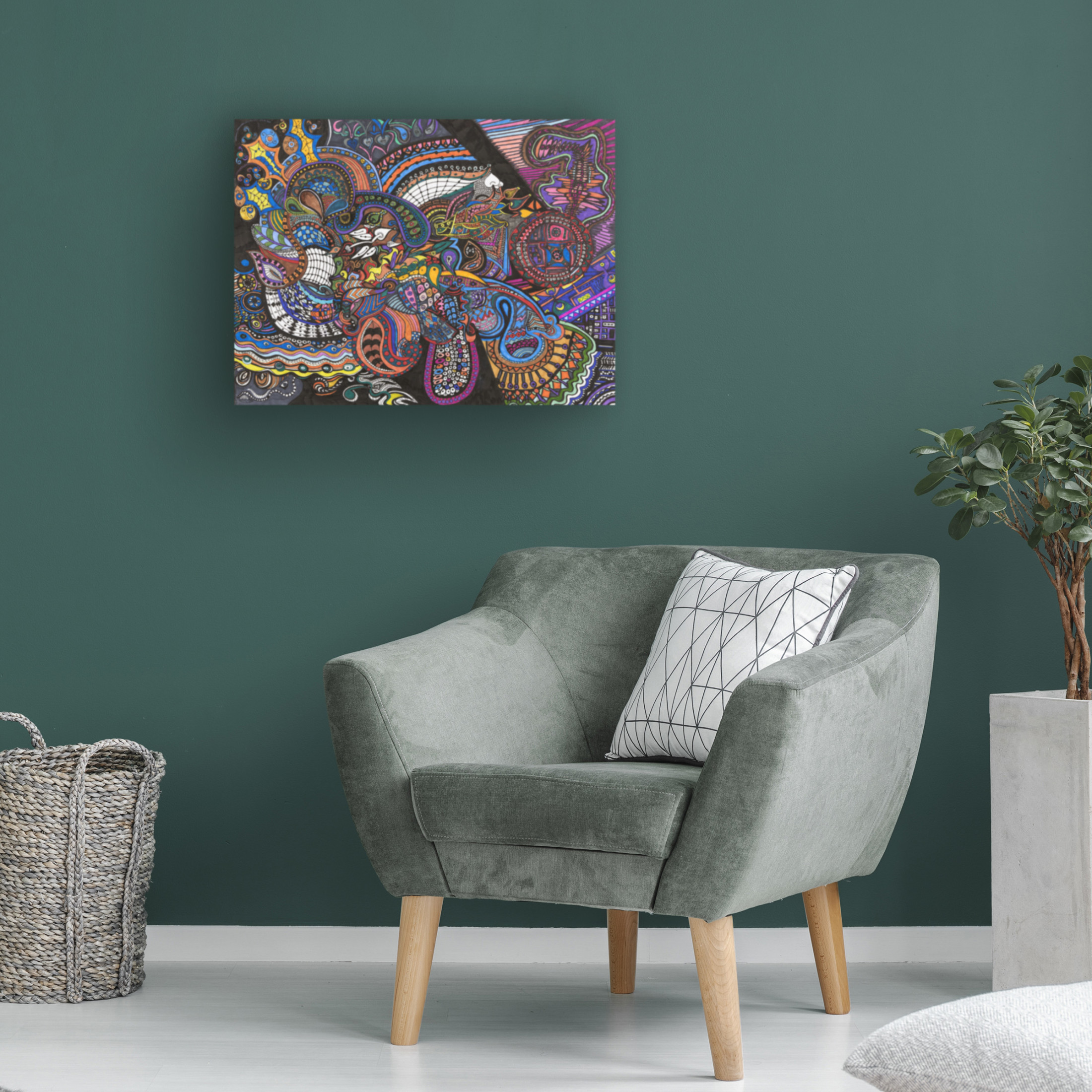 Canvas Wall Art - Ellen Kossoff 'Sarasota' Wall Art for Living Room, Bedroom, or Office Décor by Trademark Fine Art - 47 x 35 Inches
