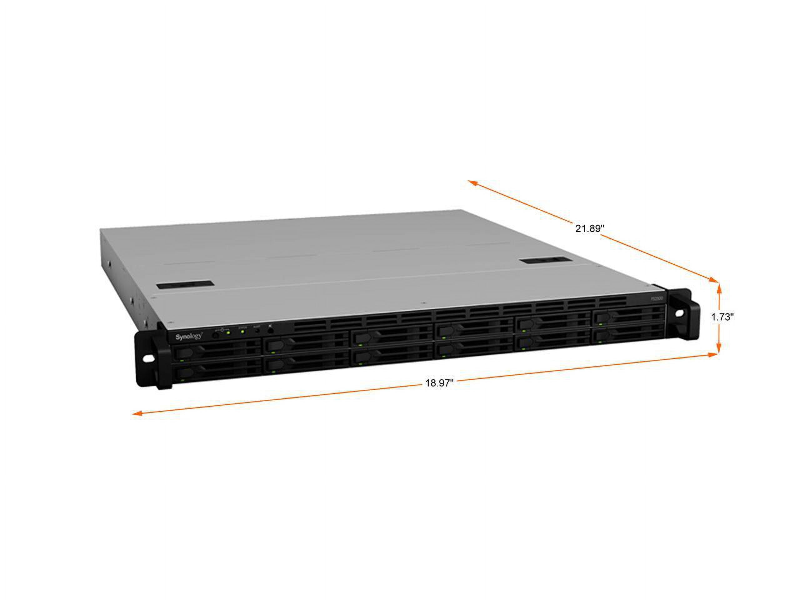 Synology FlashStation FS2500 SAN/NAS Storage System - AMD Ryzen V1780B Quad-core (4 Core) 3.35 GHz - 12 x SSD Supported - 108 TB Supported SSD Capacity - 8 GB RAM DDR SDRAM - Serial ATA Controller ...