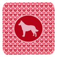 thumbnail image 1 of Malinois Valentine Hearts Foam Coasters - Set 4, 3.5 x 3.5 In., 1 of 1
