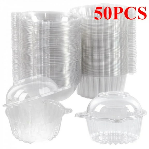 Cupcake Packaging Box Clear Dessert Donut Muffin Cake Container Holder Wedding Birthday Party Supplies Christmas Decor