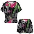 thumbnail image 2 of Invader Zim Animation Summer Home Suit For Womens Short-Sleeved Pajama Set 2pcs Loungewear Soft Sleepwear T-Shirts Tee Shirt Top And Short Sleeping Pants, 2 of 8