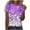 #04 Purple, variant on Ichuanyi Womens Tops, Fall Clothes Women Casual Sunflower Printing Long Sleeves O-Neck Loose T-Shirt Blouse Tops