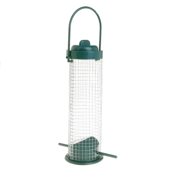 HILOGEL Bird Feeder with Lid Metal Mesh Tube Bird Feeder Wild Bird Tube Feeders