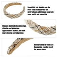 thumbnail image 4 of Unique Bargains 1 Pcs Tweed Padded Headband Fashion Hairband for Woman Non Slip Knitted Beige Yellow, 4 of 7