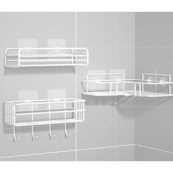 Kit PORTA CHAMPÚ PARA USO EN EL BAÑO Soporte organizador multiusos de acero de pared Deng Xun unisex
