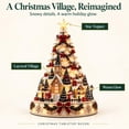 thumbnail image 3 of Christmas Village Projection Centerpiece, 3 Themed Villages，Decorations Indoor, Lighted Tabletop Tree with Wall and Ceiling Effects, Holiday Mantel Home Decor(#1Classic), 3 of 8