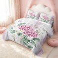 thumbnail image 3 of Erosebridal Cute Flower Twin Quilt Set, Chic Blossom Twin Coverlet Set, Pink Reversible, Hot Pink White, 2pcs (1 Bedspread and 1 Pillowcase), 3 of 7