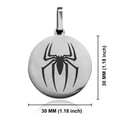thumbnail image 2 of Stainless Steel Spider-Man Round Medallion Pendant Necklace, 2 of 3