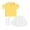 Yellow, variant on KAUOD Athletic Golf Outfits for Girls Short Sleeve Polo Shirt, Puff Mini Skirt, Socks Summer Tennis Soccer Clothes Set