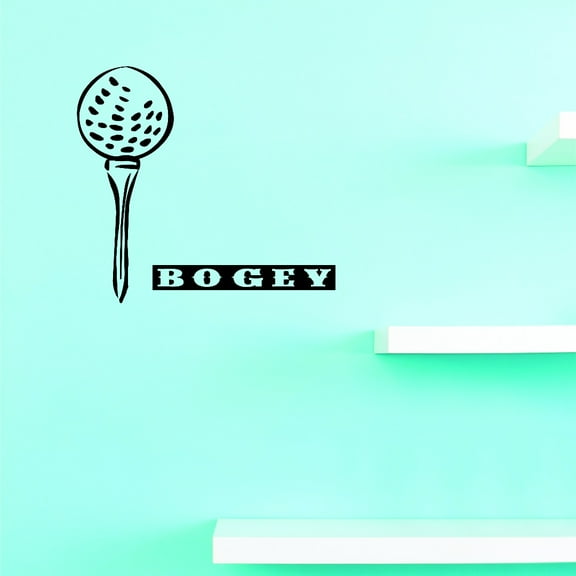 Living Room Art Golf Ball Tee Bougy Sports Sign 12x18 Inches