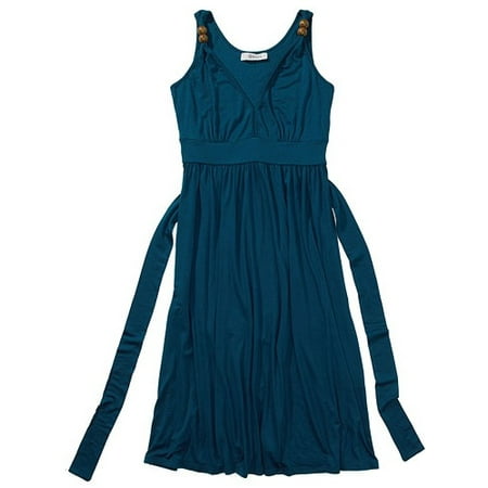 Women's Jersey Dress with Wood Beads