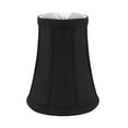 thumbnail image 5 of Aspen Creative 30244-5 Small Bell Shape Chandelier Clip-On Lamp Shade Set (5 Pack), Transitional Design in Black, 4" bottom width (2 1/2" x 4" x 5" ), 5 of 6