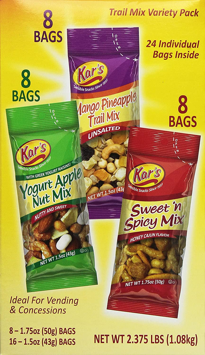 Kars Trail Mix Variety Pack 24 Bags 2.375lb
