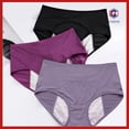 thumbnail image 2 of caera Calzoncillos De Menstruación Transpirables A Prueba De Fugas Protección Adicional Media Subida Alta Elástico Bragas Menstruales Para Uso Diario, 2 of 4
