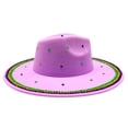 thumbnail image 2 of Lavender Rhinestone Cowboy Hat (Each), 2 of 3