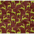 thumbnail image 5 of oneOone Cotton Poplin Twill Maroon Fabric Christmas Reindeer Lumberjack Sewing Fabric By The Yard Printed Diy Clothing Sewing Supplies 56 Inch Wide, 5 of 6