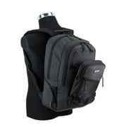 Eastsport Unisex Travel Backpack with Removable Shoulder Bag, Black