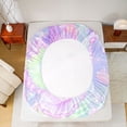 thumbnail image 5 of Homewish Cartoon Mermaid Princess Twin Sheet Sets,Ocean Animal Twin Fitted Sheet,Blue Pink Flat Sheet For Girls Kids,Breathable Home Decor,3-Piece, 5 of 7