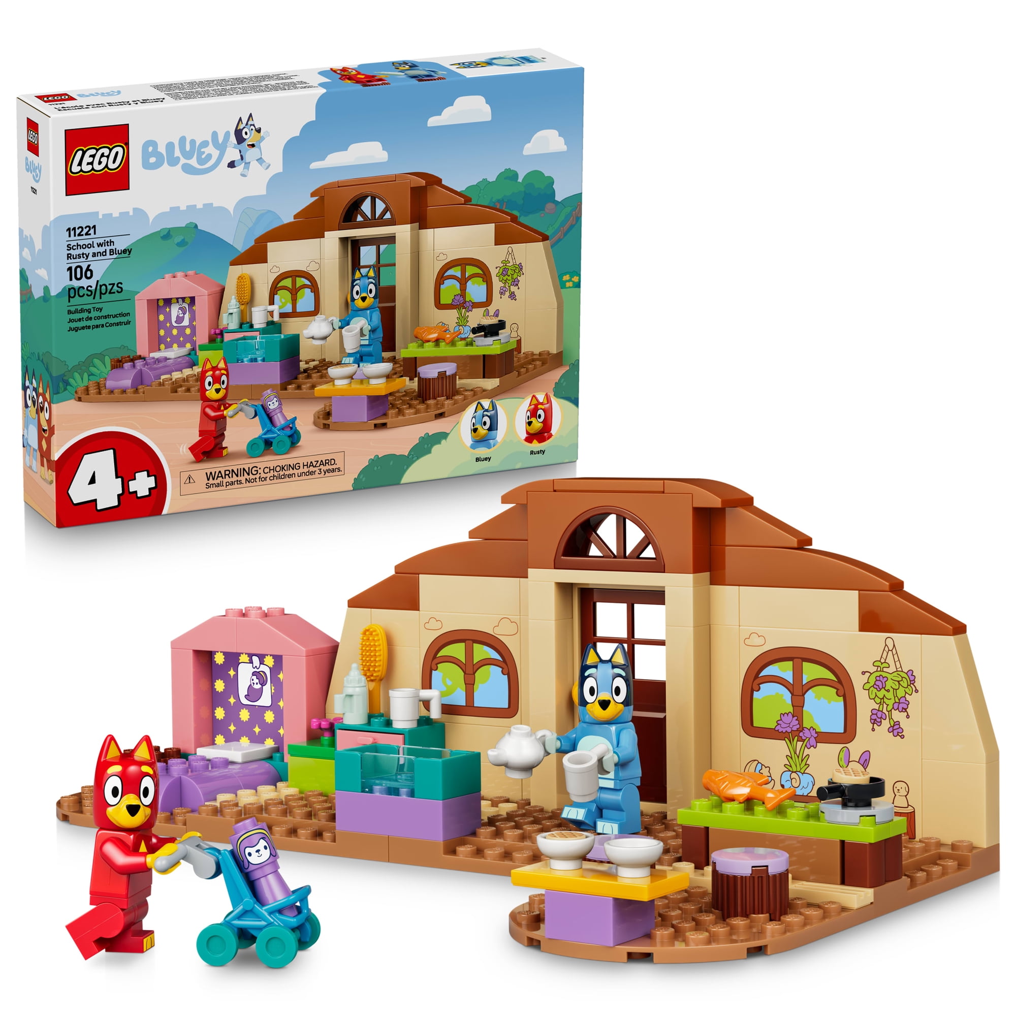 LEGO - Bluey School with Rusty and Bluey 11221