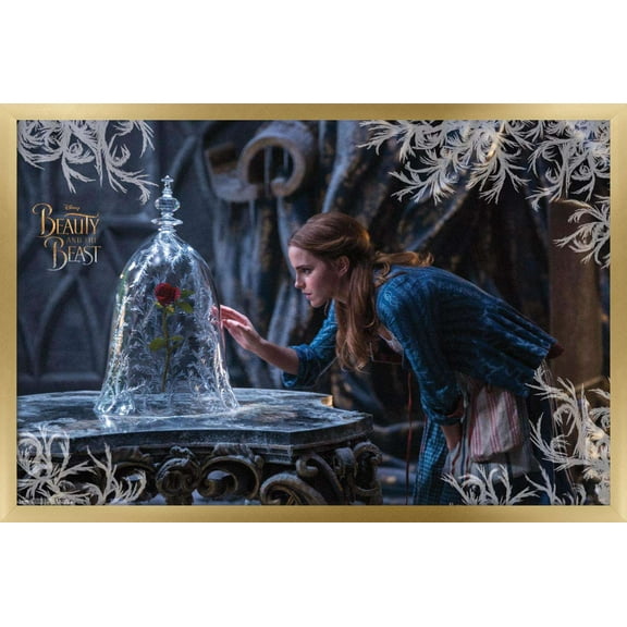 Disney Beauty And The Beast - Rose Wall Poster, 14.725" x 22.375", Framed
