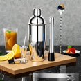 thumbnail image 5 of Ensemble de Cocktail 750ml, Ensemble de Cocktail en Acier Inoxydable 8 Pcs Shaker, Mixeur, Accessoires de Barman Professionnel, 5 of 5