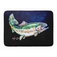 thumbnail image 1 of Carolines Treasures MW1213RUG Deep Blue Rainbow Trout Machine Washable Memory Foam Mat, 1 of 4