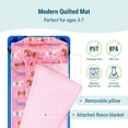 thumbnail image 3 of Wildkin Quilted Nap Mat with Elastic Corner Straps for Boys and Girls (Horses), 3 of 8