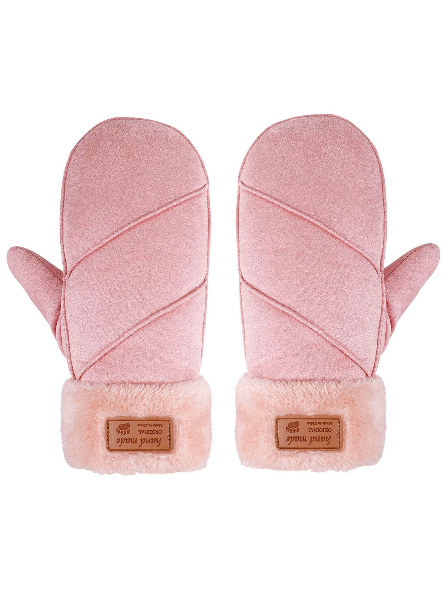 Arctic Paw Arctic Paw the Mitten Gloves Winter Pink Leather Mittens