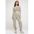thumbnail image 5 of Jogger and Off Shoulder Top Lounge Wear Set Leopard, 5 of 10