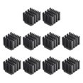 thumbnail image 1 of Unique Bargains 14.5x14x13mm Coussin Thermique Radiateurs Électroniques Radiateurs en Aluminium Noir 10 Pcs, 1 of 4
