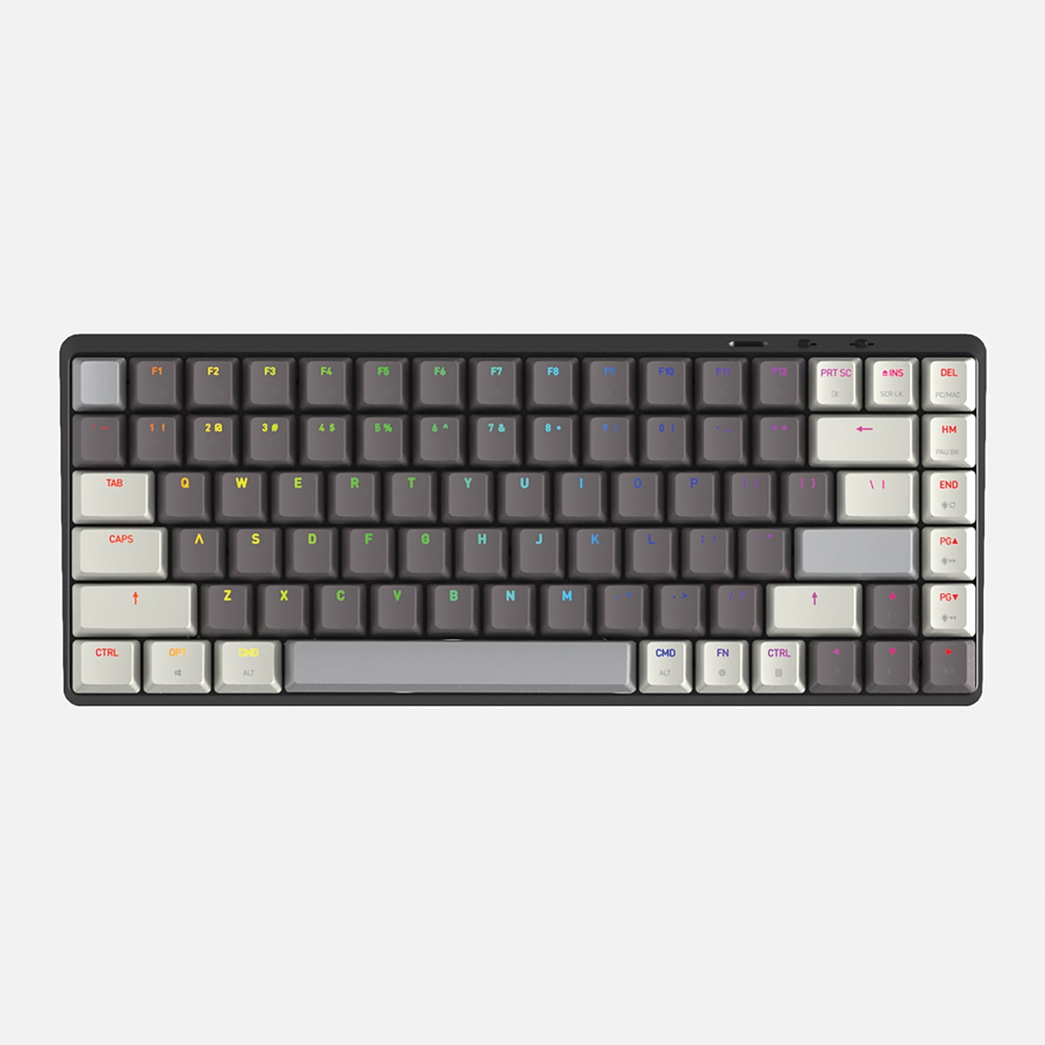 Azio Cascade Bluetooth and USB 75% Mechanical Computer Keyboard, Hot-Swappable Switches, Backlit, Galaxy Light, CRG2G104